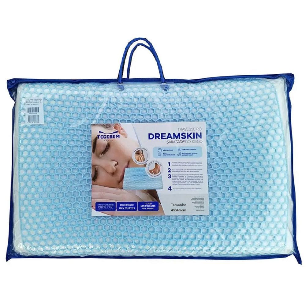 Travesseiro Dreamskin Skincare Do Sono Tecebem 45x65cm