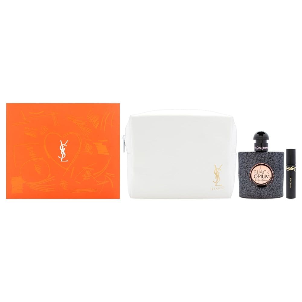 Perfume Yves Saint Laurent Black Opium, 50 ml, conjunto de presente, 3 peças