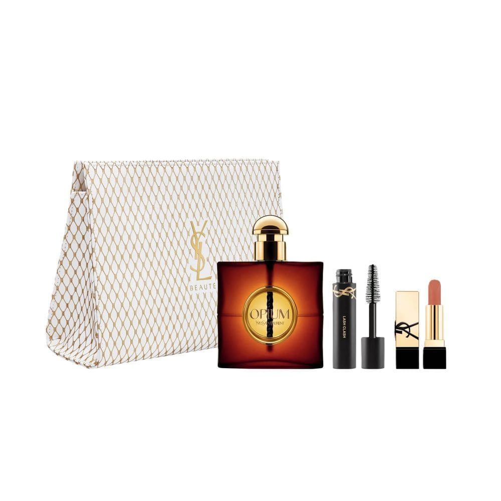 Perfume YVES SAINT LAURENT OPIUM Eau de Parfum, conjunto de 90 ml, 4 unidades