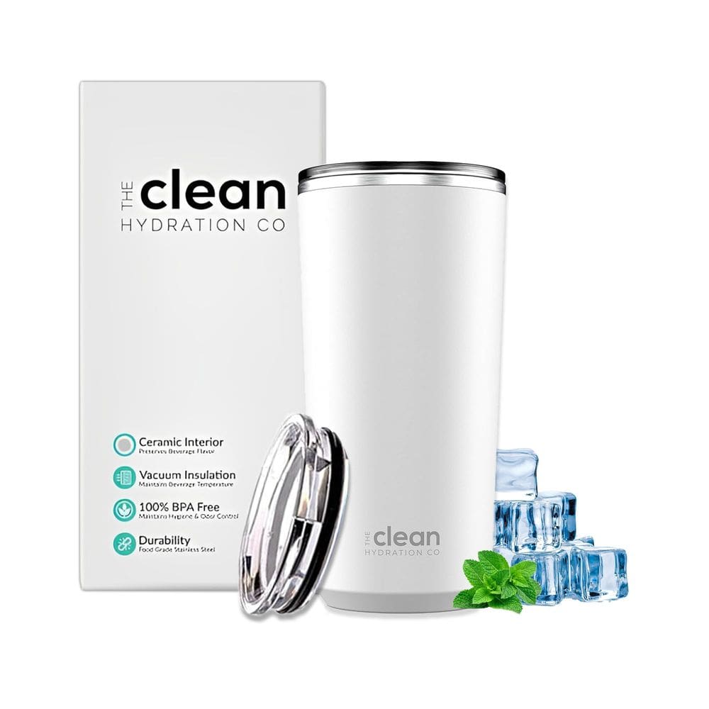 Copo The Clean Hydration Company isolado 600 ml branco