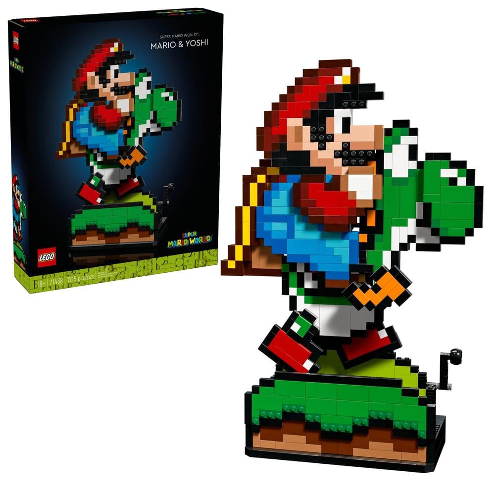 Conjunto de construção LEGO Super Mario World Mario & Yoshi 71438