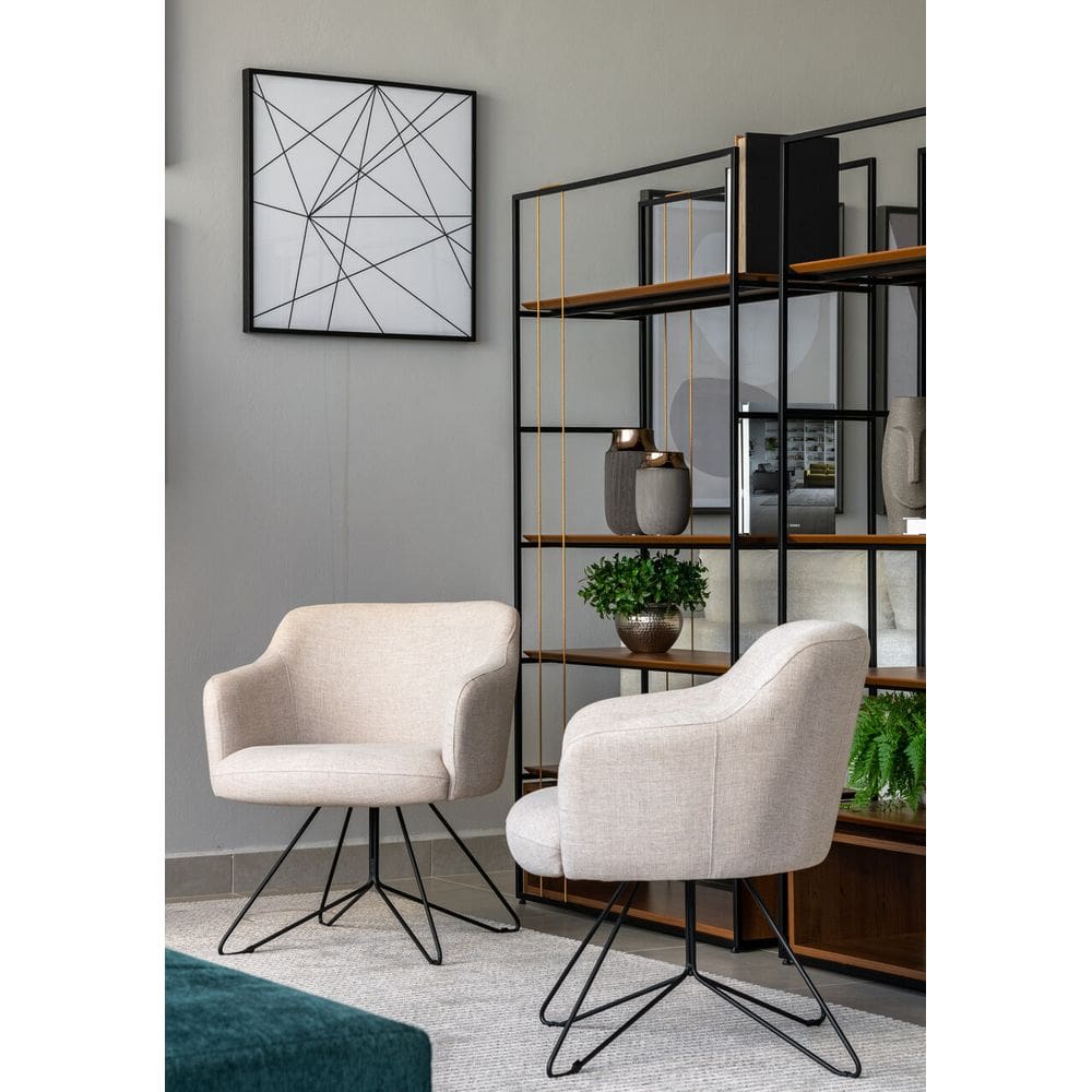 Poltrona Jasmin - Linho Suave Cru