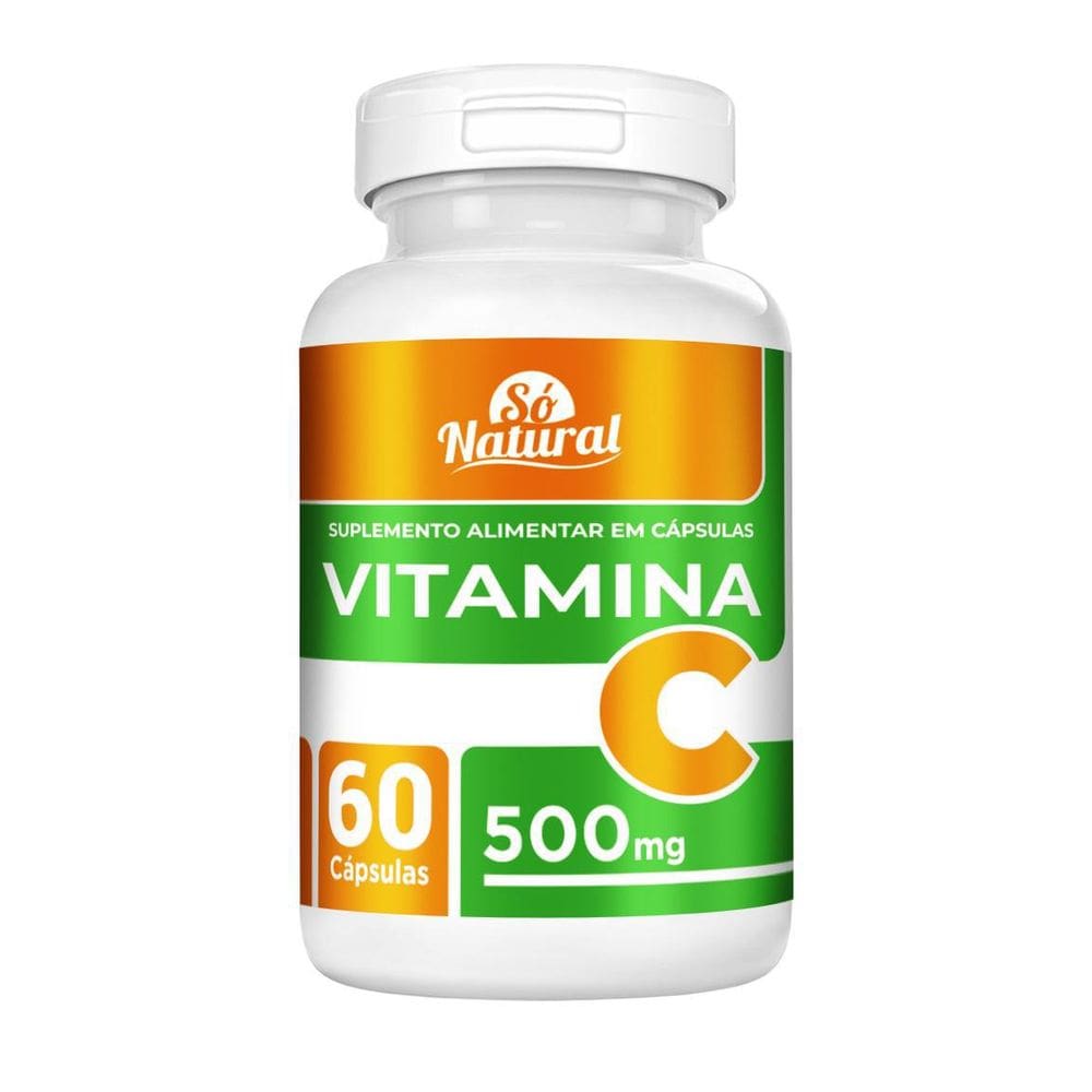 Vitamina C 500 Mg 60 Cápsulas Só Natural
