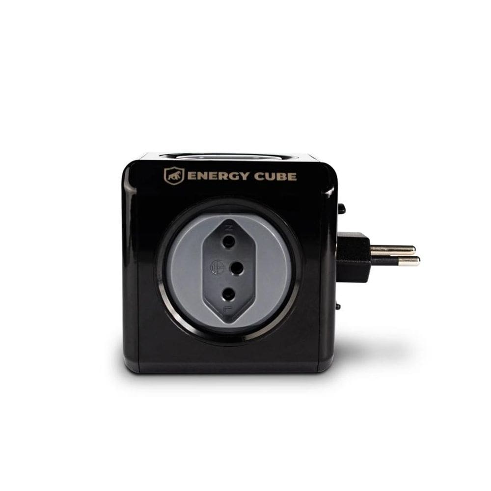 adaptador Energy Cube Bivolt Filtro de Linha Multiplicador de Tomadas 10A com Proteção de Sobretensão