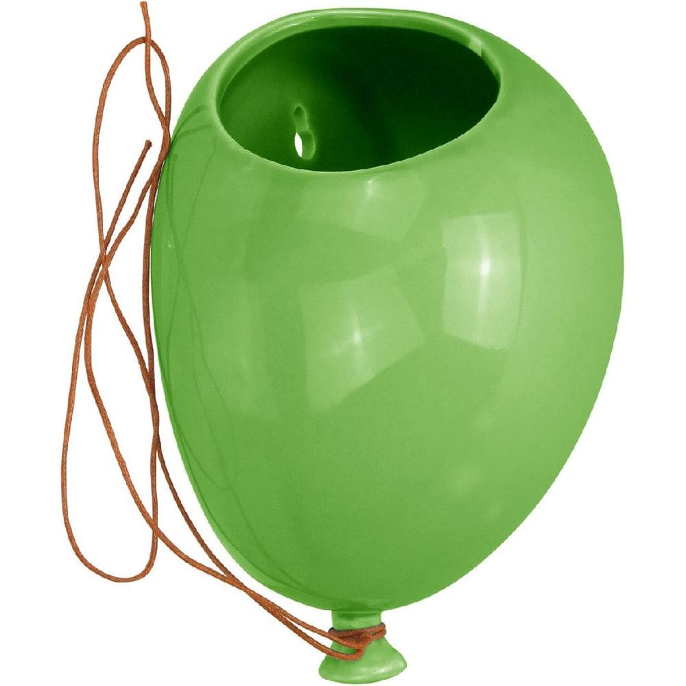 VASO DE PAREDE DECORATIVO CACHEPÔ BALÃO HOME&CO CERÂMICA 11x15x20cm VERDE