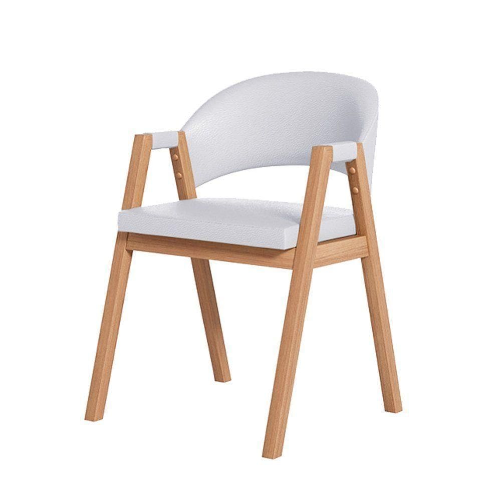 Cadeira De Jantar Antonella Linho Estilo Poltrona - 7 Decor Prata