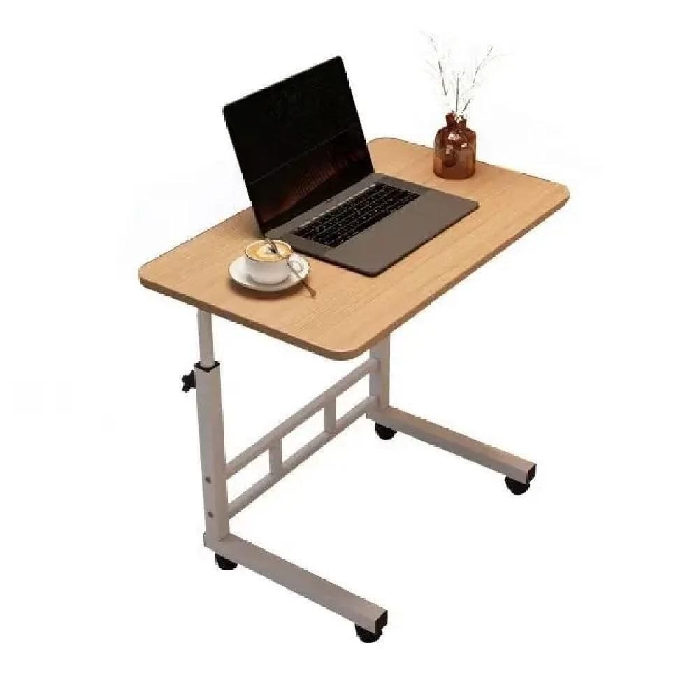 Mesa Para Com Rodinhas Altura Ajustavel Multifuncional Jantar Cama Sala Home Office Marfim