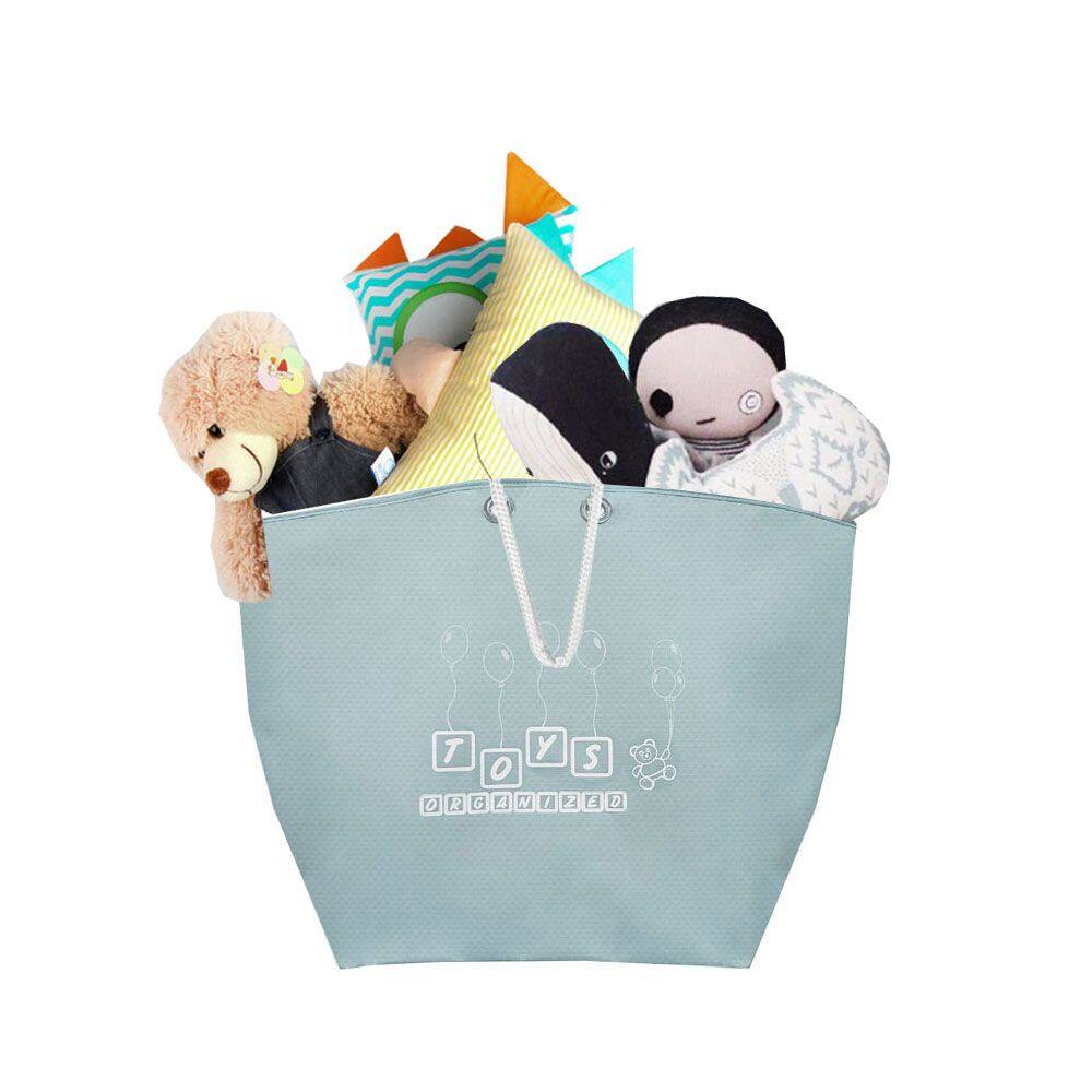 Cesto de Brinquedos Organizador Infantil Toys Bag Verde Ciano 1un