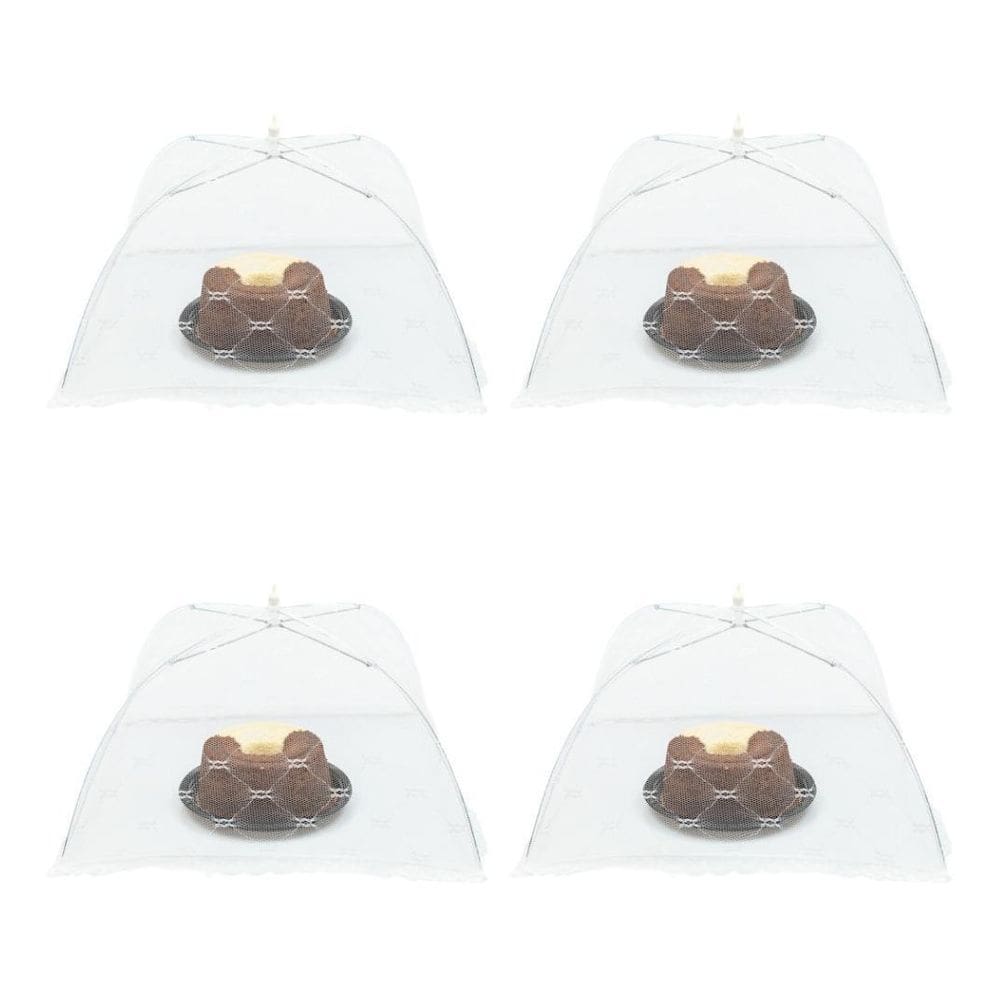 Kit 4 Tela Mosquiteiro Tule Protetor Alimento Grande 40Cm