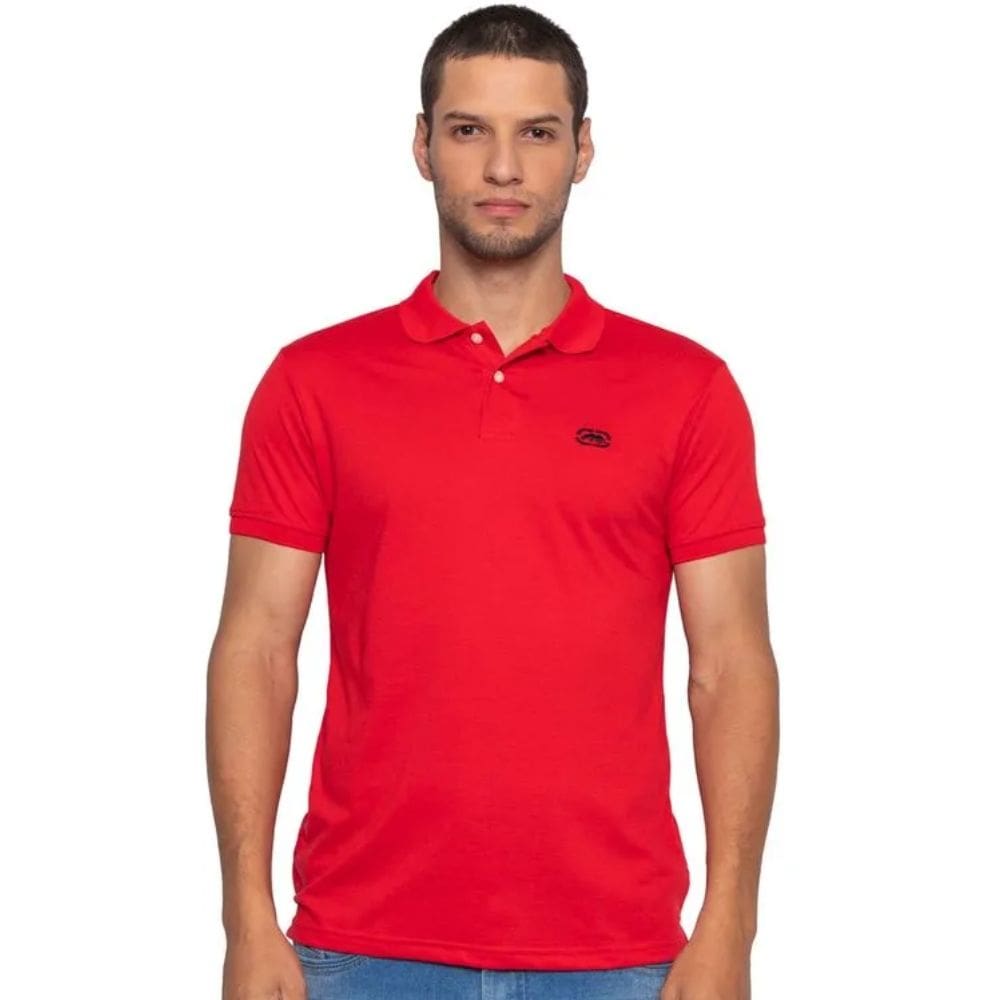 Camisa Polo Masculina Ecko Vermelha EK289 Vermelho