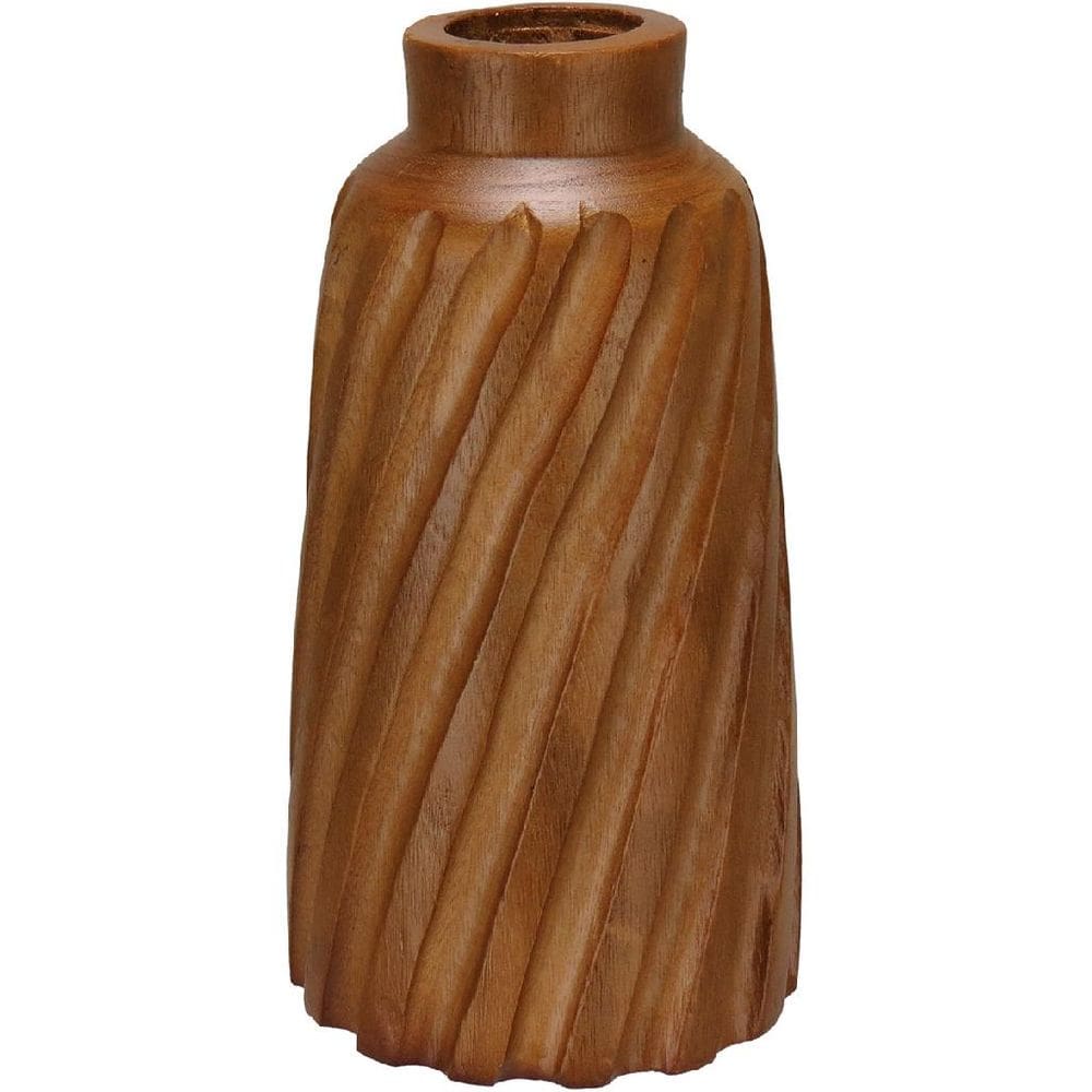 Vaso Decorativo Enfeite Casa Madeira Natural