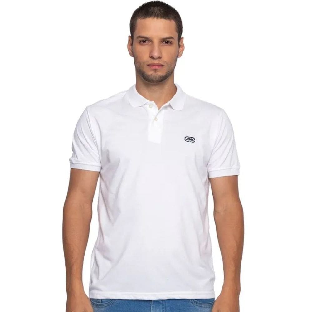 Camisa Polo Masculina Ecko Branca EK289 Branco