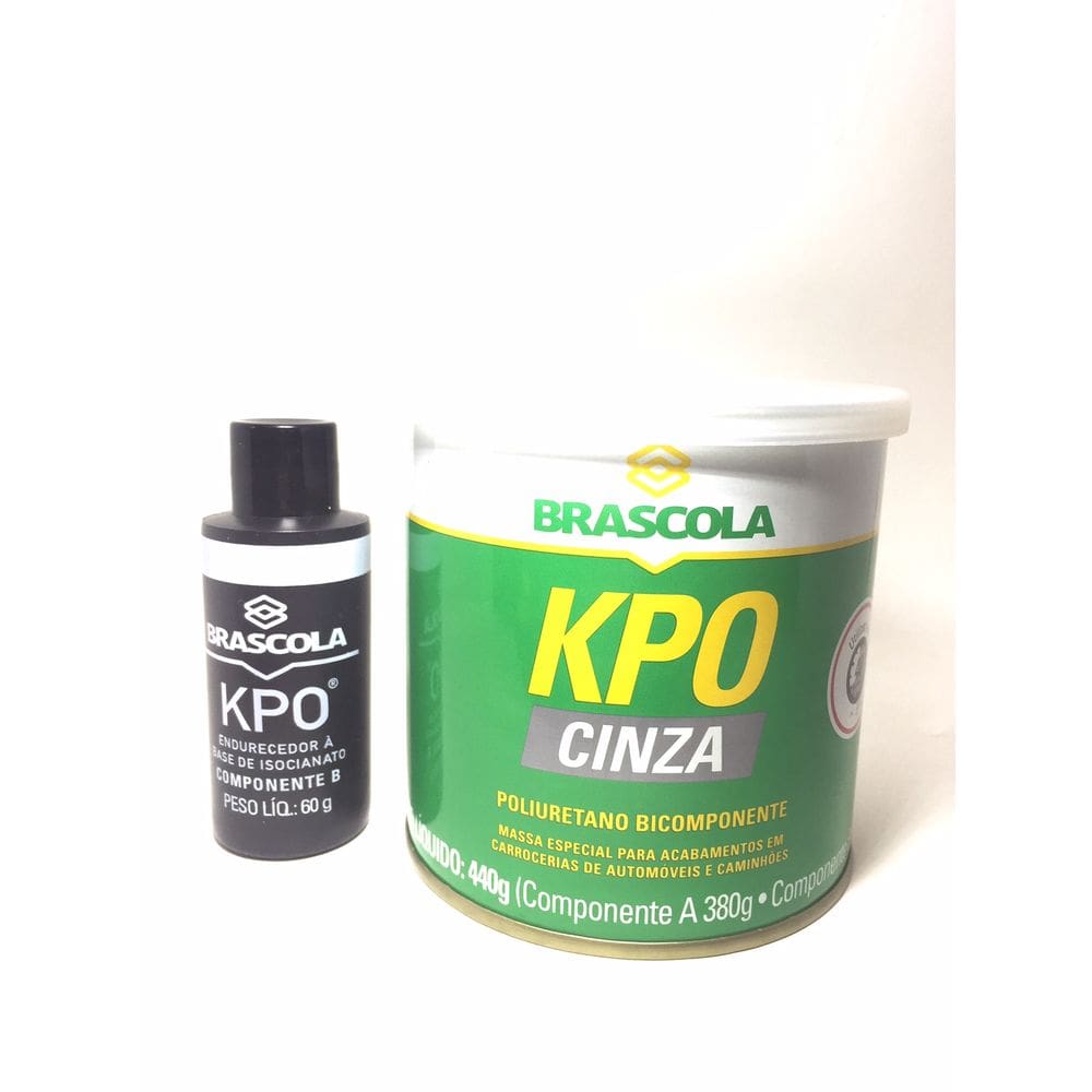 Brascoved Kpo Cinza Kit A Massa e B Endurecedor Brascola