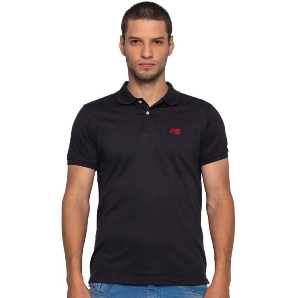 Camisa Polo Masculina Ecko Preta EK289 Preto