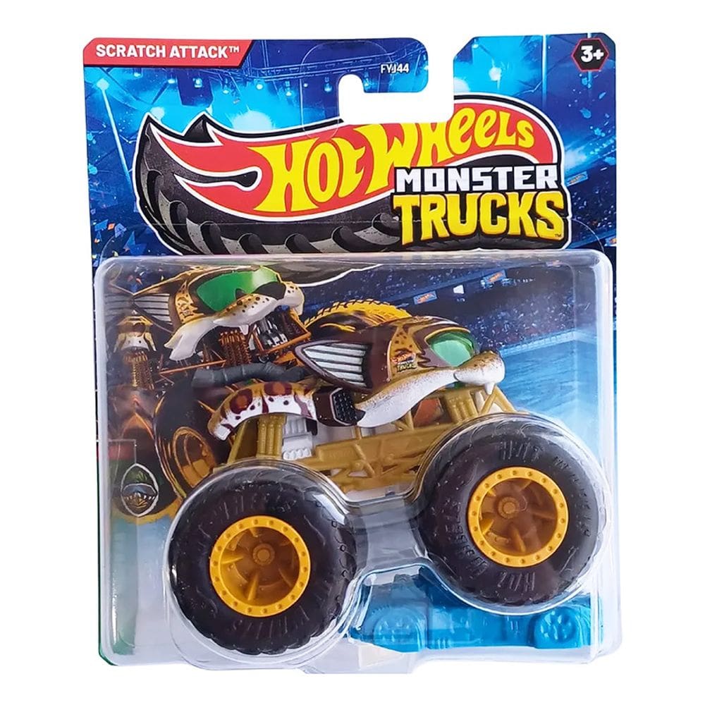 Hot Wheels Monster Trucks 1:64 Scratch Attack FYJ44 JDP68 - Mattel