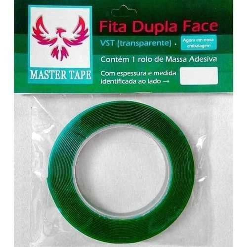 Fita Dupla Face Transp. 6X10M - Master Tape