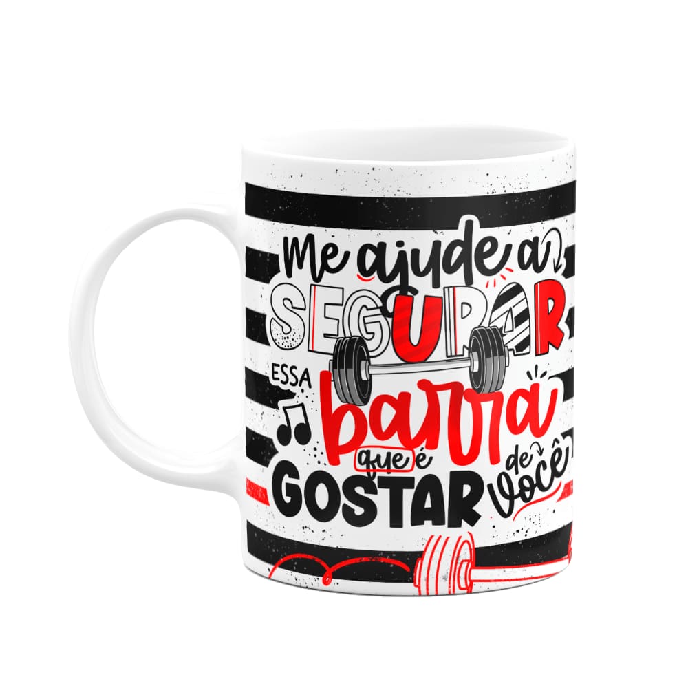 Caneca Namorados - Me ajude a segurar essa barra