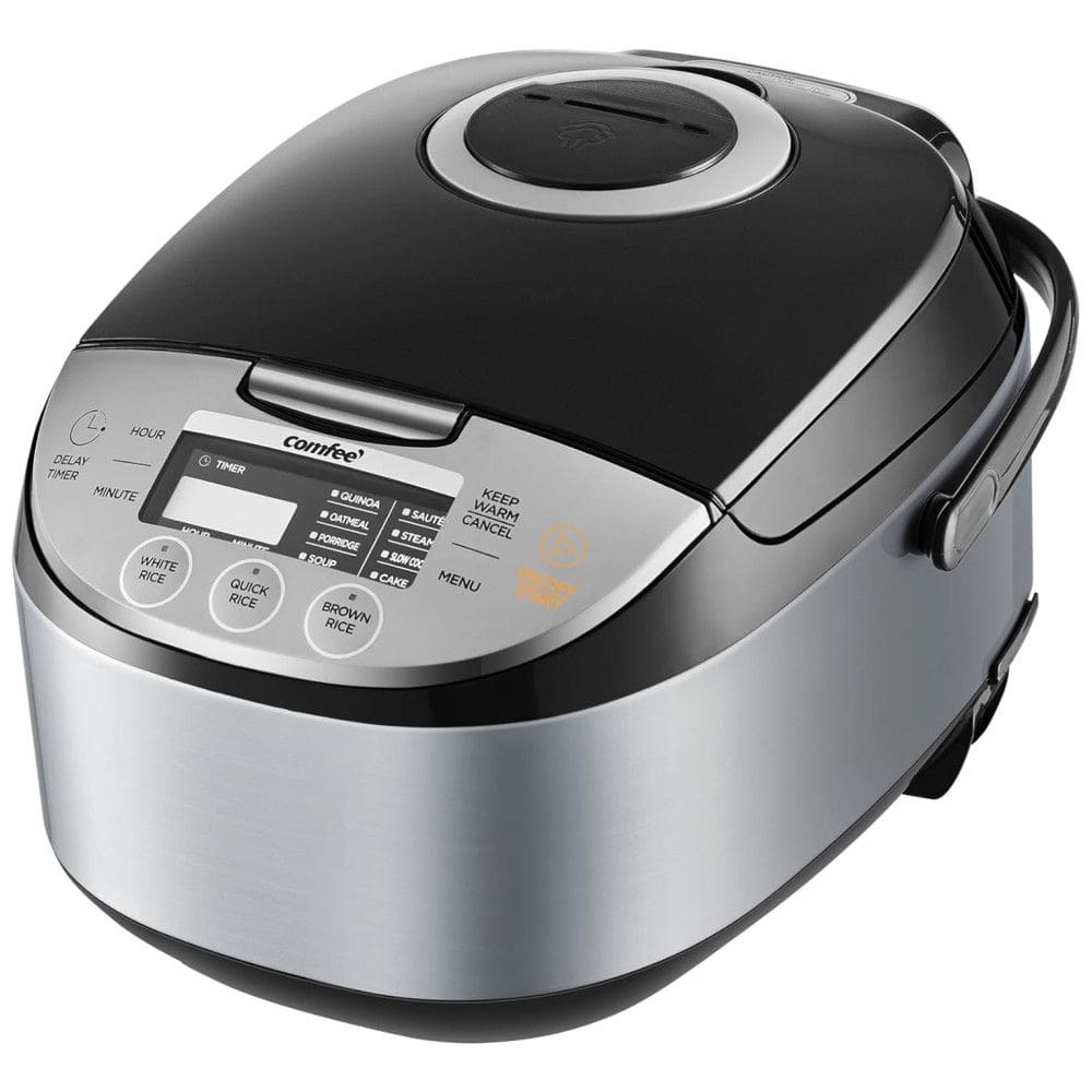 Panela de Arroz COMFEE 1,2 Litros de Capacidade (cru) 2,4 Litros Cozidos, Design Portátil Antiaderente, Tecnologia de Lógica Difusa, Timer