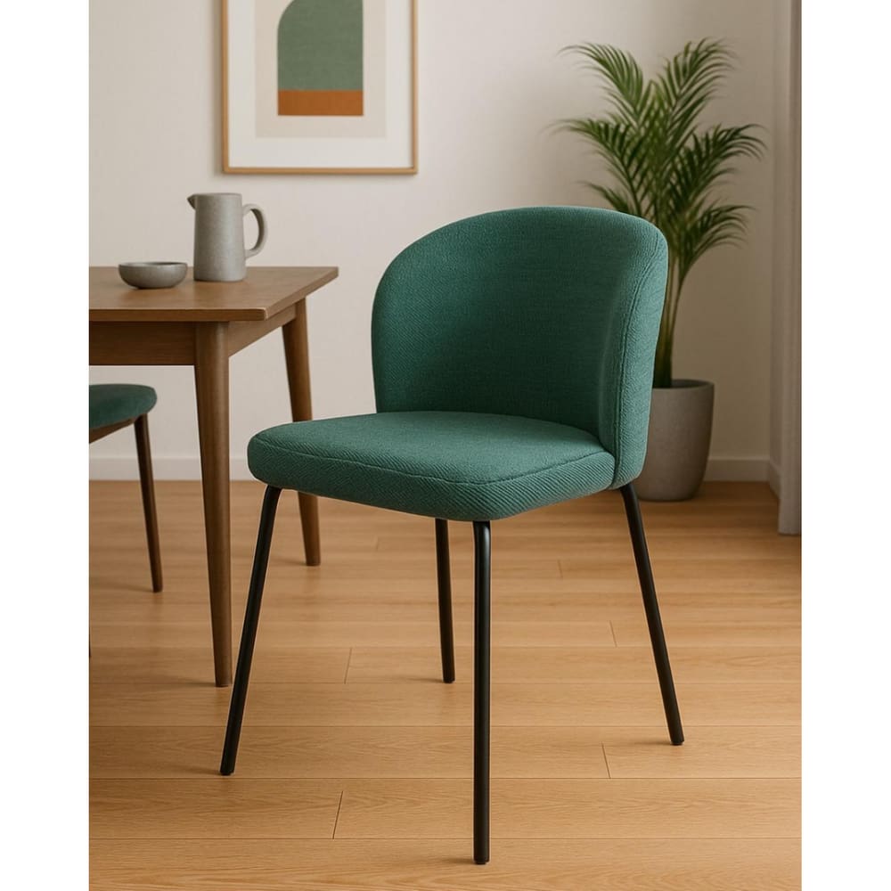 Cadeira com Assento Estofado e Base em Aço Carbono com Pintura Epóxi – Ana Exclusiva