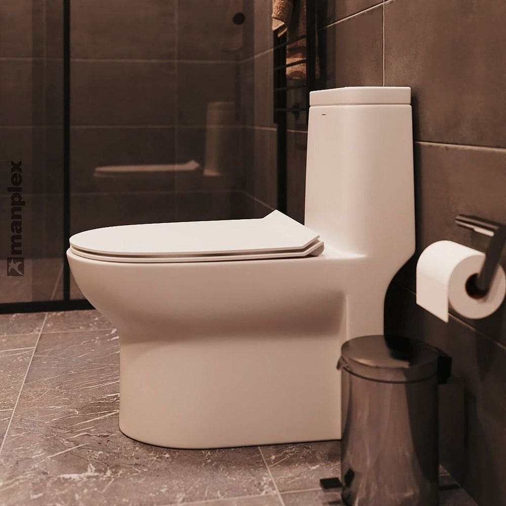 Vaso Sanitário Monobloco Cerâmica Duplo Acionamento 3/6l Jato Direcionável Branco Brilho