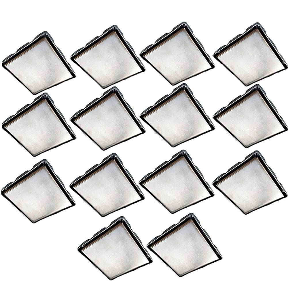 Ralo Oculto Discreto Kit 14 Uni Aço Inox 15X15 Anti Odor Lavanderia Banheiro Lavabo Limpeza Cozinha Casa