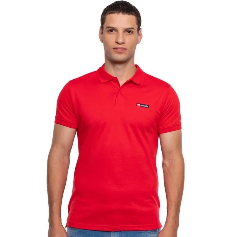 Camisa Polo Masculina Ecko Vermelha EK291 Vermelho