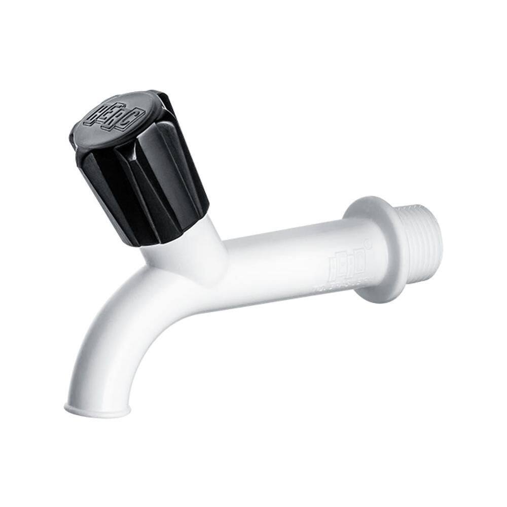 Torneira Plástica Para Tanque Branca 10Cm 3/4 Pol. 1113 Herc