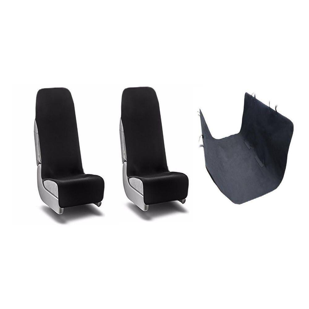 Kit Capa Banco Dianteiro e Traseiro Preta - Vip Capas