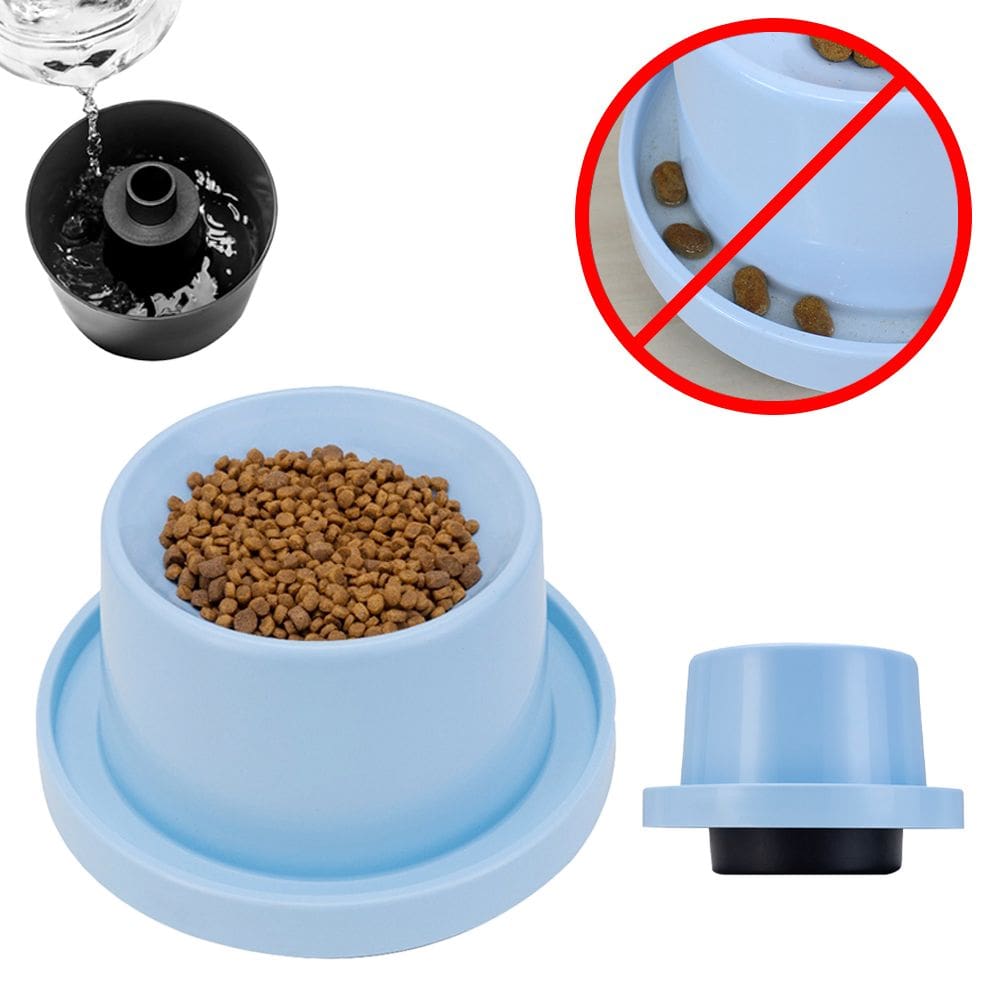 Comedouro para Gato Antiformiga Higiênico Elevado com Base Antiderrapante Plástico Ergonômico