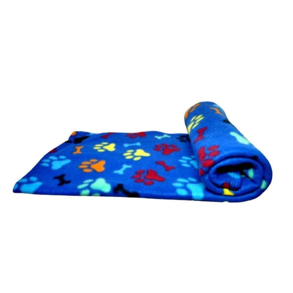 Manta Para Cães - Manta Soft Azul Colorido G