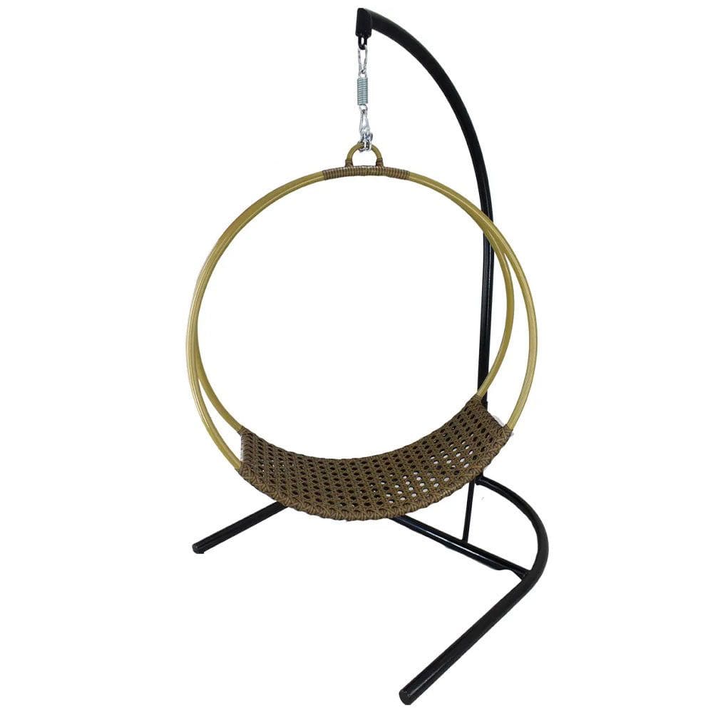 Balanço com Suporte Suspenso em Alumínio para Área, Jardim e Decoração Trama
