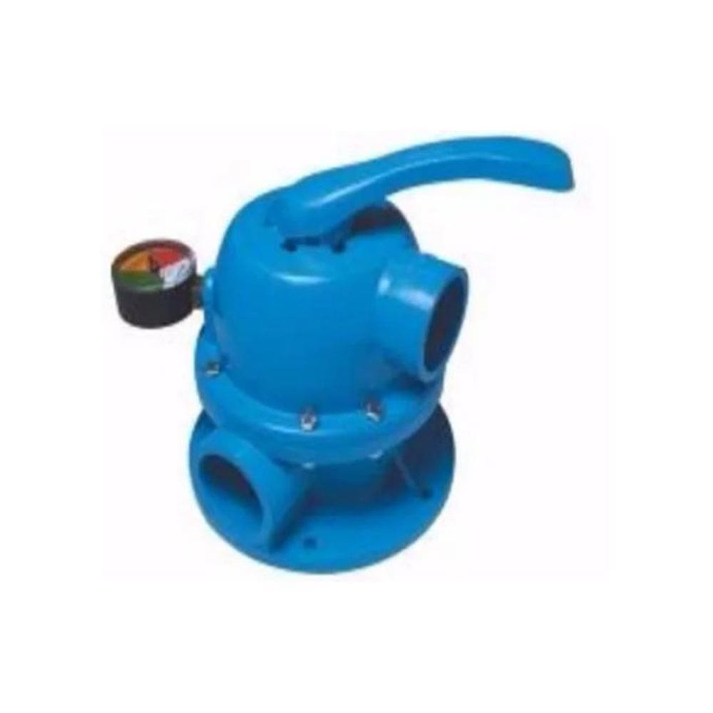Válvula Seletora Multivias Para Filtro 6 Vias -Azul - Netuno
