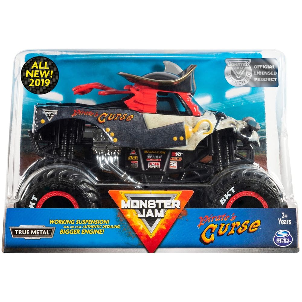 Veículo de colecionador fundido sob pressão Monster Jam Pirate`s Curse 1:24