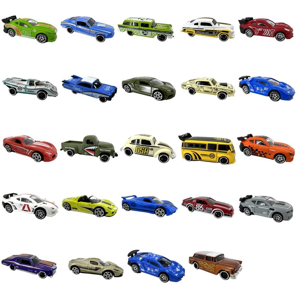 Kit C/12 Mini Veículos Die Cast Garagem S/A