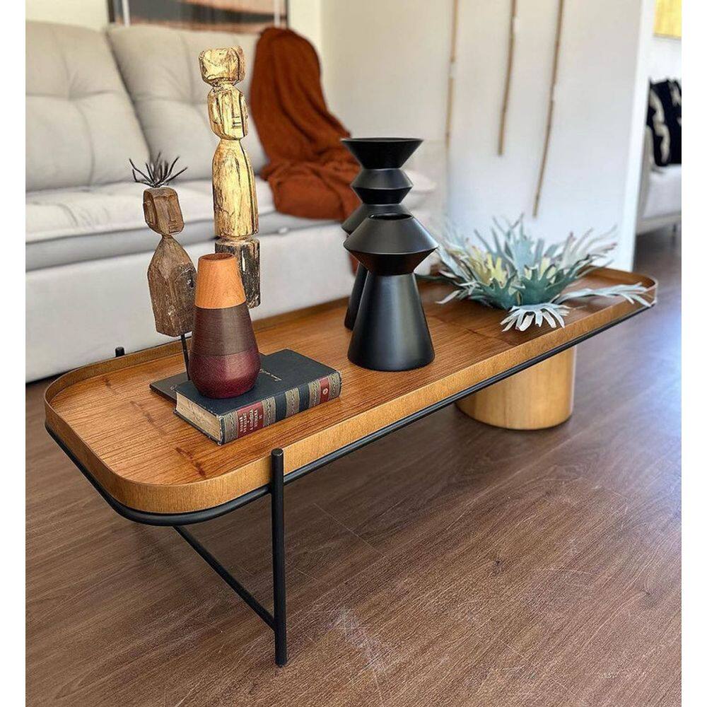 Mesa de Centro Decorativas Rústica Cachepô Montanhês Móveis