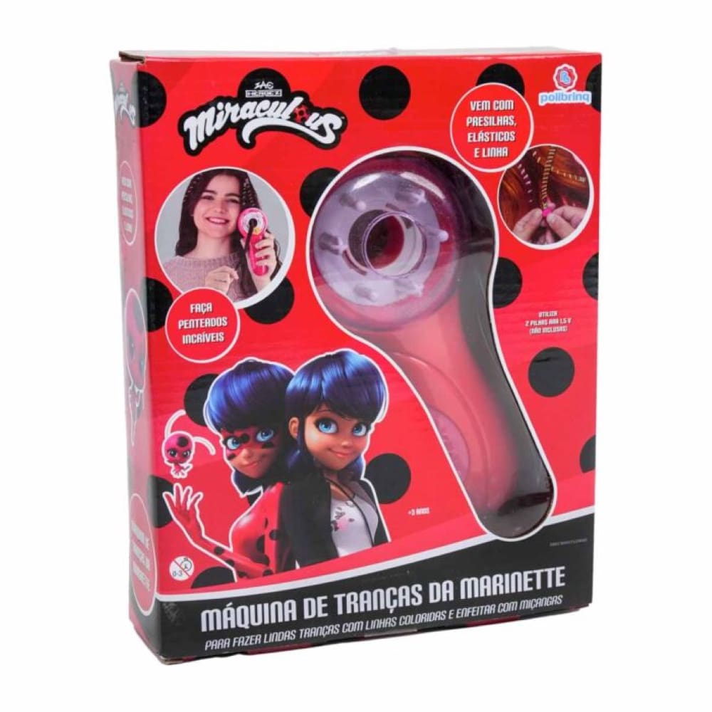Máquina De Trançar O Cabelo L@dybug Mir@culous Polibrinq