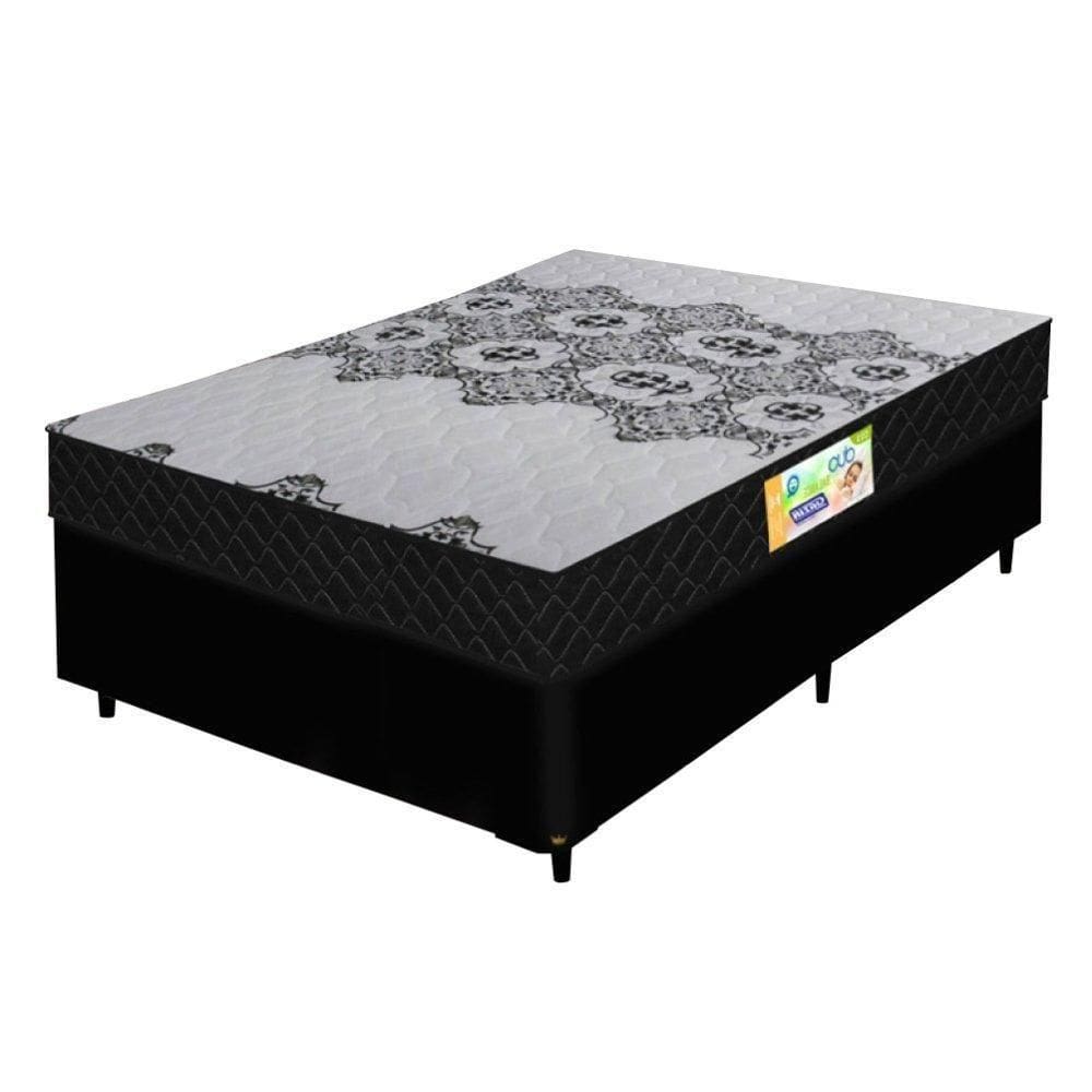 Colchão De Espuma D33 Firme Casal 1,38m 22cm Duo Box Preto