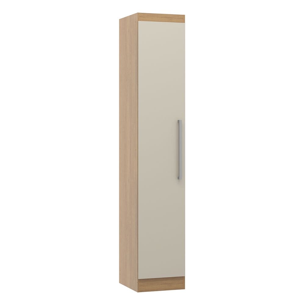 Armário Guarda Roupa Modulado Vertical 1 Porta 218cm Carvalho