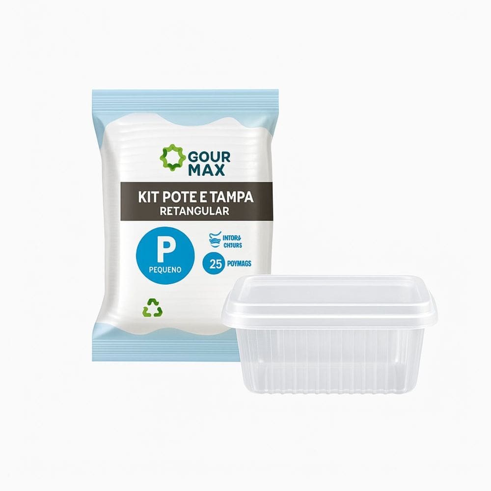 POTE RET. C/ TAMPA 350 ML.C/ 72 UN.-Marmitas Fit, marmitex