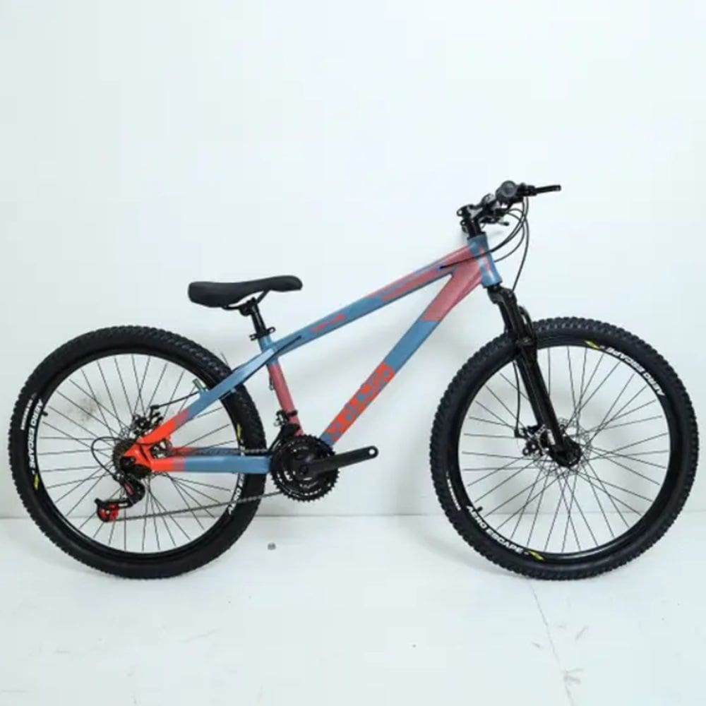 Bicicleta Vikingx X-35 Aro 26 de 21V Câmbios Importado Azul Petrolio
