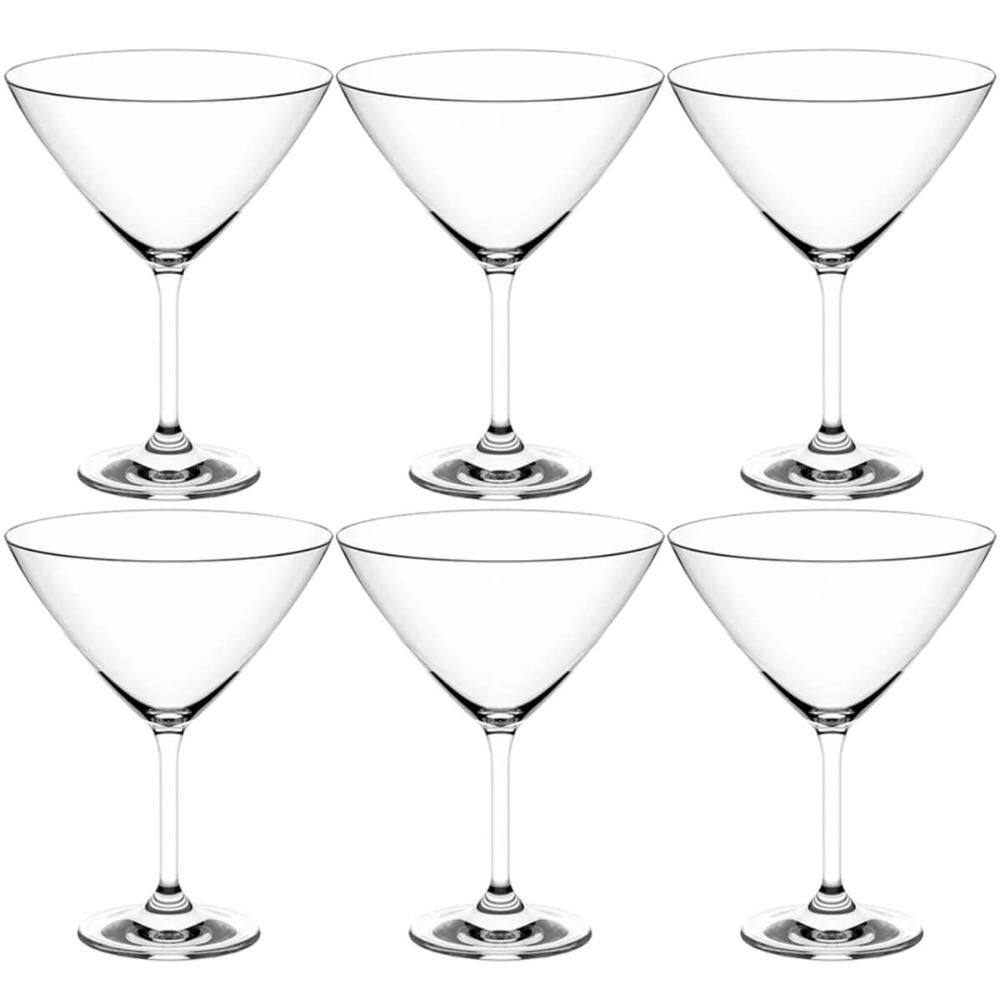Kit 6 Taças de Cristal 210ml para Martini Coquetel Drink Margarita Dry Haus Concept