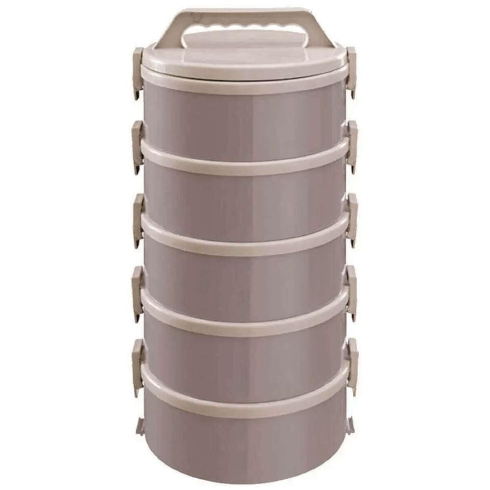 Cj 5 Marmitas Térmicas 25 Pratos Térmicos 1,8L Cappuccino Simonaggio Treviso