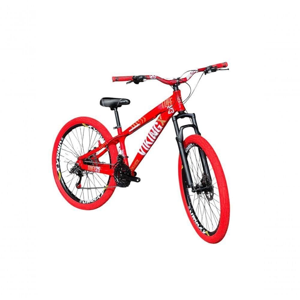 wkwiwkレッド76cmAM Bicicleta Aro 26 Vikingx Vermelho 21v | Extra