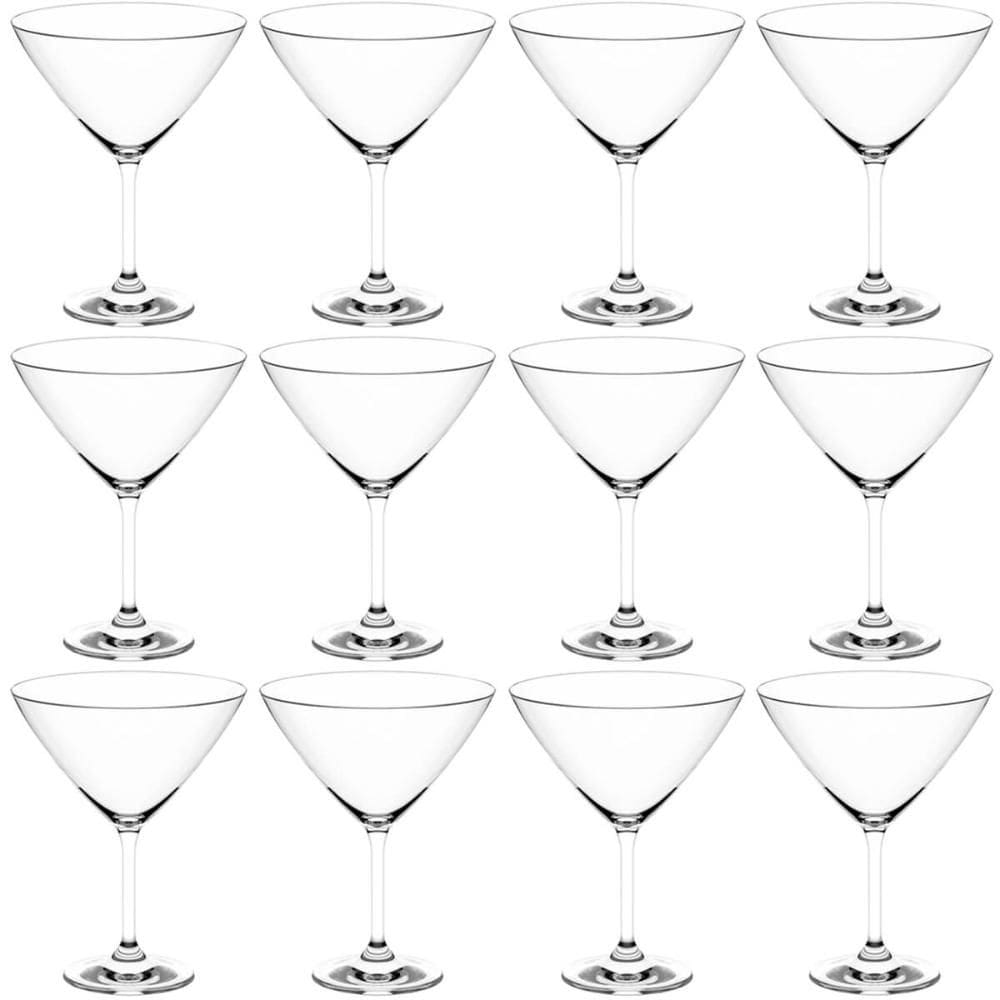 Conjunto 12 Taças de Cristal 210ml Dry para Martínis Drinks Coquetéis Haus Concept