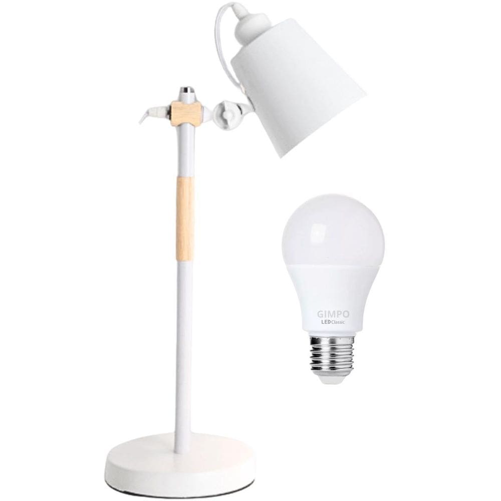 Luminária Mesa 57Cm Retrô Escandinava Articulada Metal