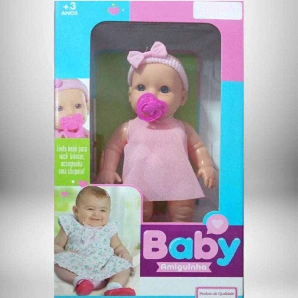 Boneca Charmosa Pequena Laço E Roupinha Criança Presente