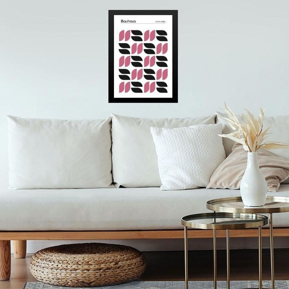 Quadro Bauhaus Poster - Minimalist Tears Pink 24X18Cm
