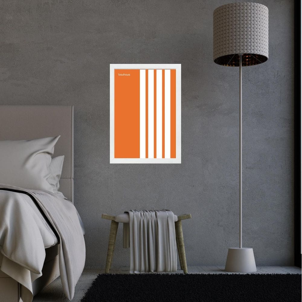 Quadro Bauhaus Orange - Parallel Lines 24X18Cm