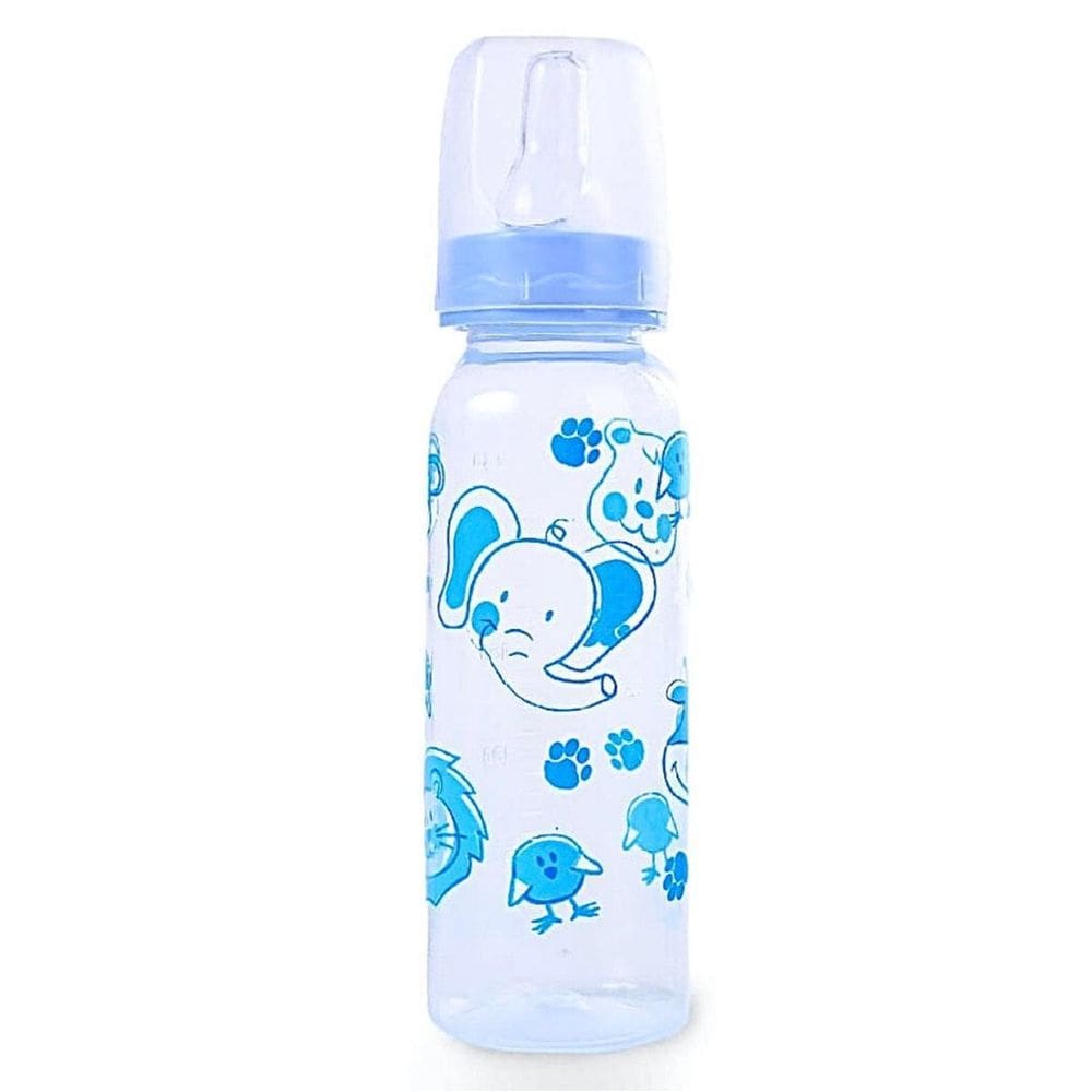 Mamadeira Estampa Animais Azul Anplas 240Ml Petita