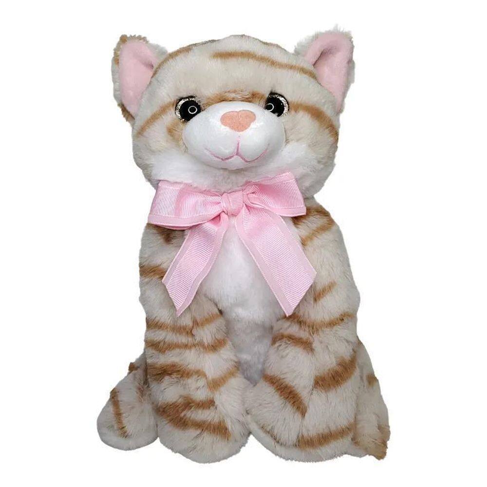 Gato De Pelúcia Super Macio Com Olhos Brilhantes